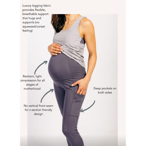 Darity Maternity Resilience Recovery and Performance Leggings Black Size Medium